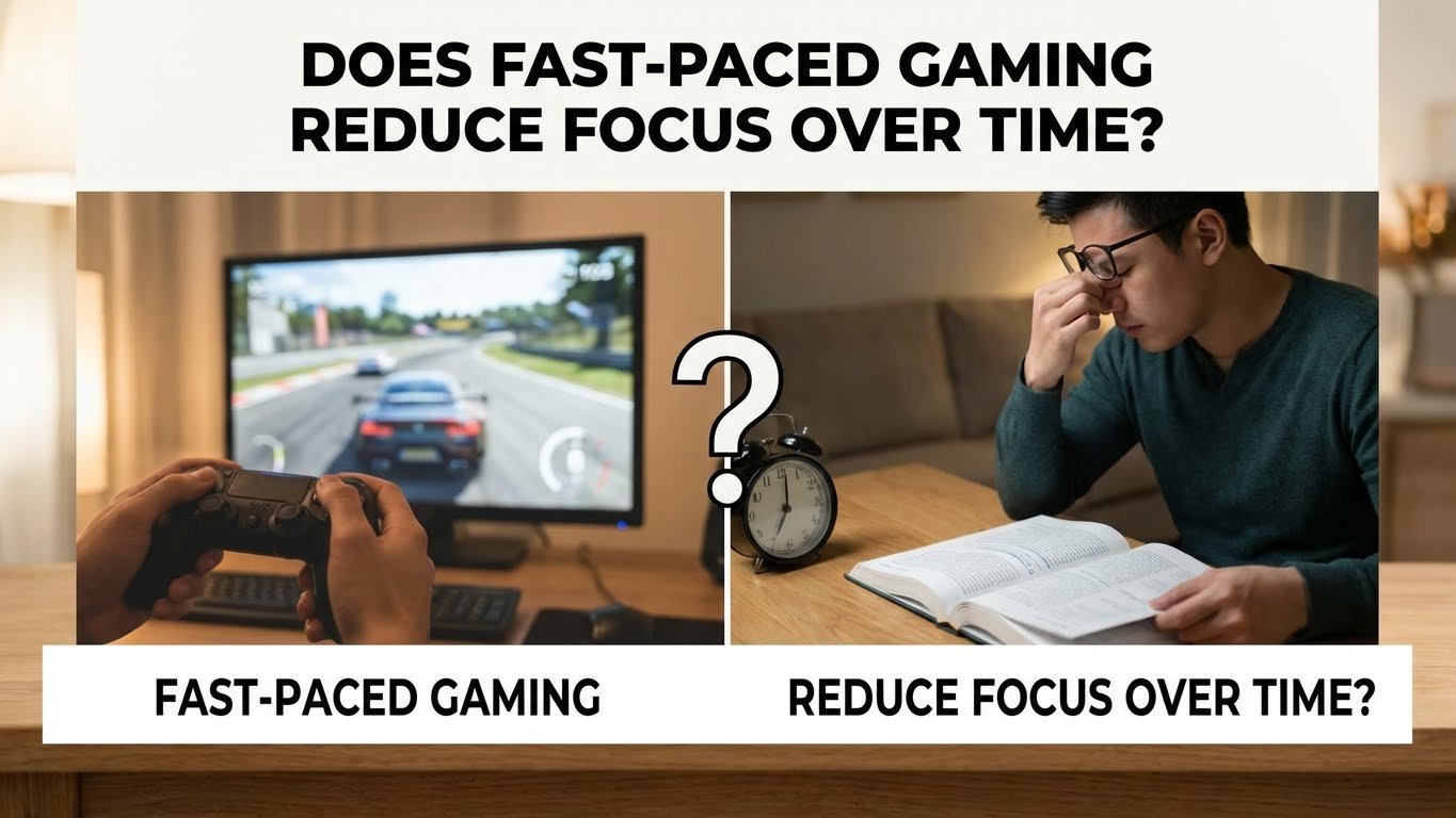 Does Fast-Paced Gaming Reduce Focus Over Time?