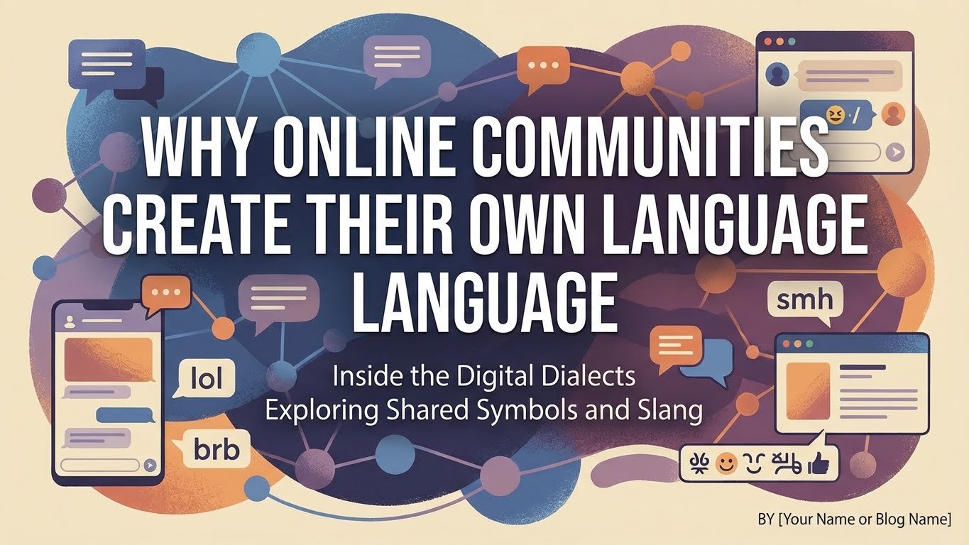 Why Online Communities Create Their Own Language